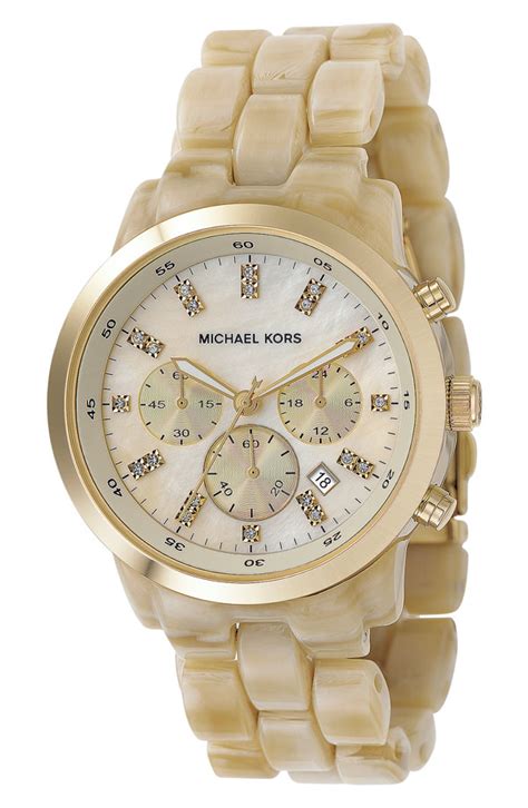 michael kors resin horn watch|Michael Kors Women's MK5039 Ritz Horn Watch .